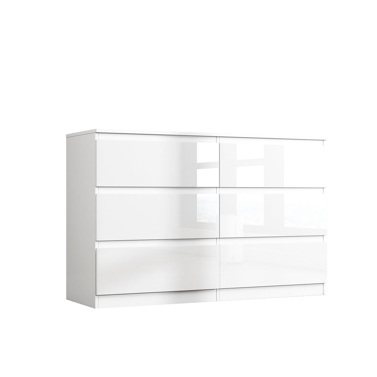 Soho 2 Door Wardrobe, 6 Drawer Chest & Bedside Tables 4 Piece Bedroom Set
