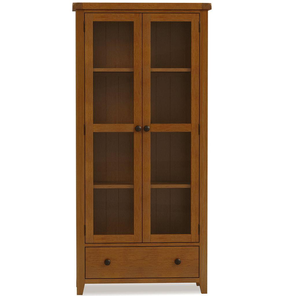 Bryce 2 Door 1 Drawer Display Cabinet