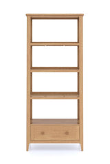 Cypress 1 Drawer Rattan Ladder Book Shelf