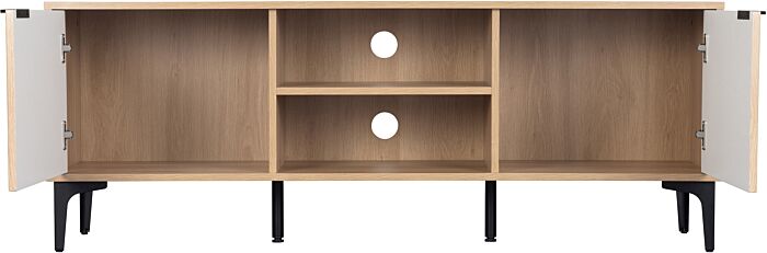 Miami Ridged 140cm 2 Door TV Unit with Shelves