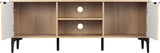 Miami Ridged 140cm 2 Door TV Unit with Shelves