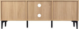 Miami Ridged 140cm 2 Door TV Unit with Shelves