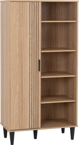 Tessa 1 Door Bookcase Storage Cupboard