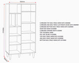 Tessa 1 Door Bookcase Storage Cupboard