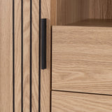 Tessa 1 Door 2 Drawer Bookcase Storage Cupboard
