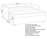 Chelsea 2 Seater Fold Out Sofa Bed