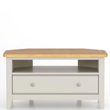 Atlas 1 Drawer Corner TV Cabinet with Open Shelf