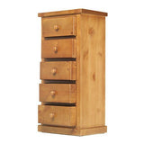 Verde 5 Drawer Tallboy Chest of Drawers