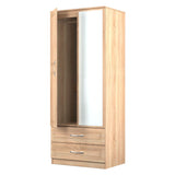 Dorset Mirrored 2 Door 2 Drawer Wardrobe