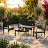 Cedar 4 Piece Garden Furniture Set