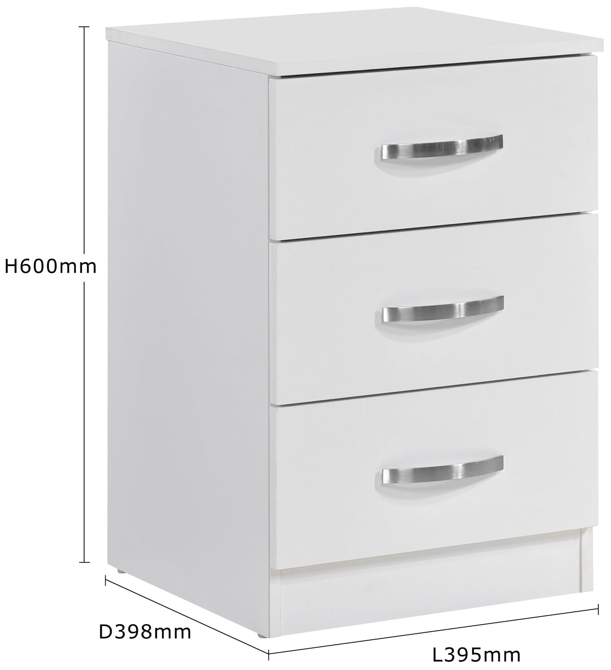 Paddington 7 Drawer Chest 3 Piece Bedroom Set