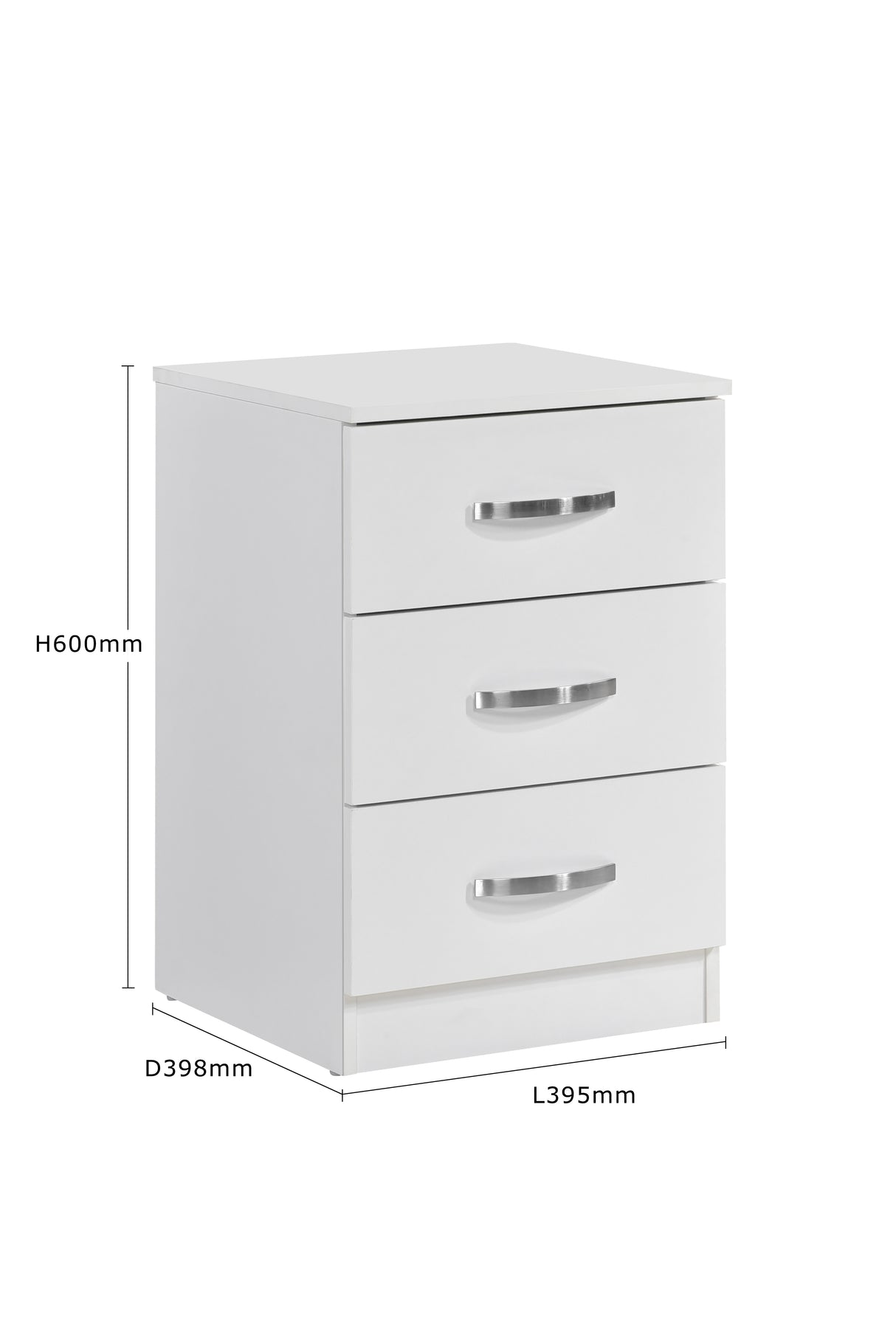Paddington 3 Door Wardrobe & 7 Drawer Chest 4 Piece Bedroom Set
