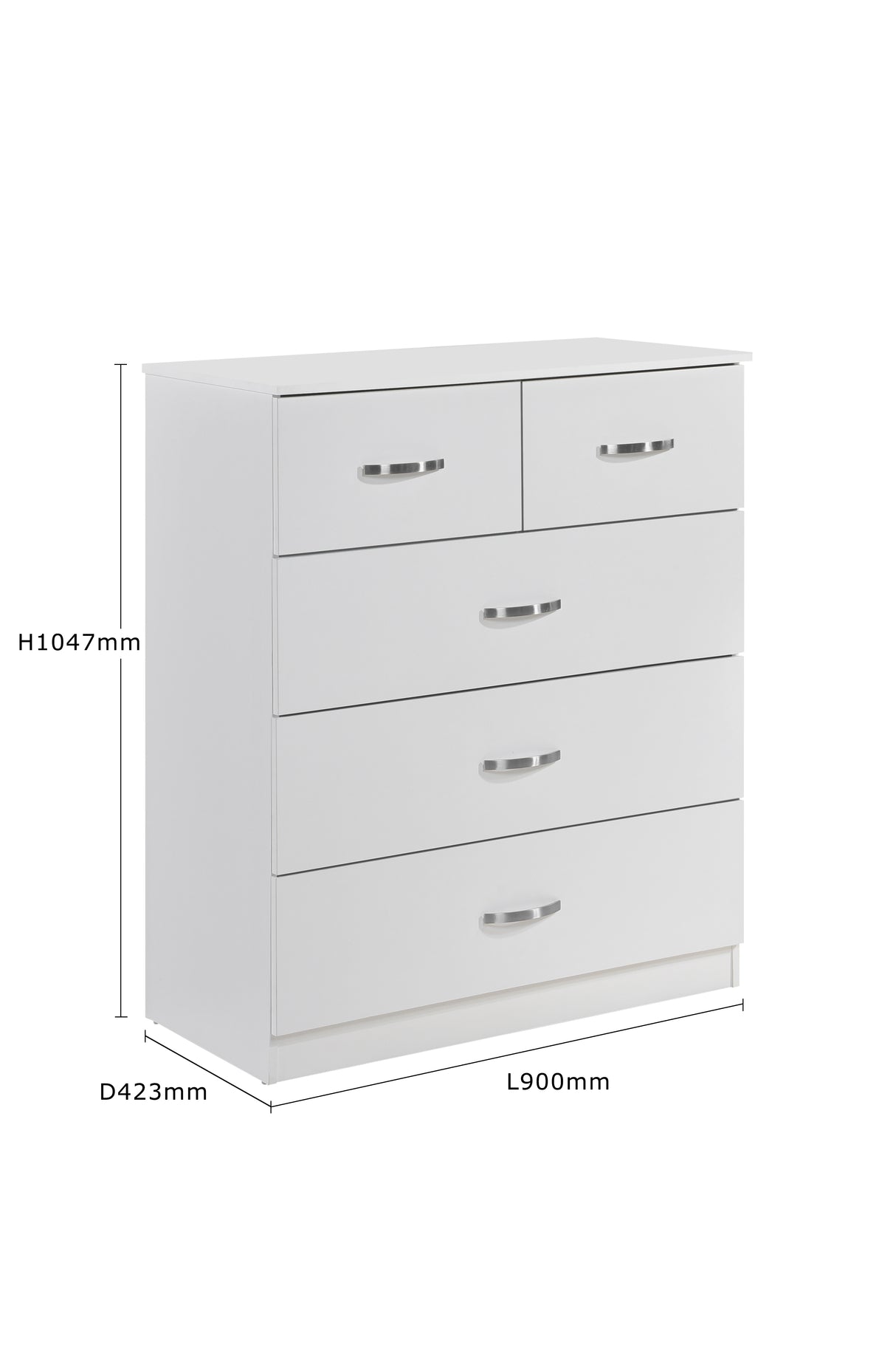 Paddington 4 Door Wardrobe & 3+2 Drawer Chest 4 Piece Bedroom Set