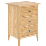 Saxon 3 Drawer Large Bedside Table