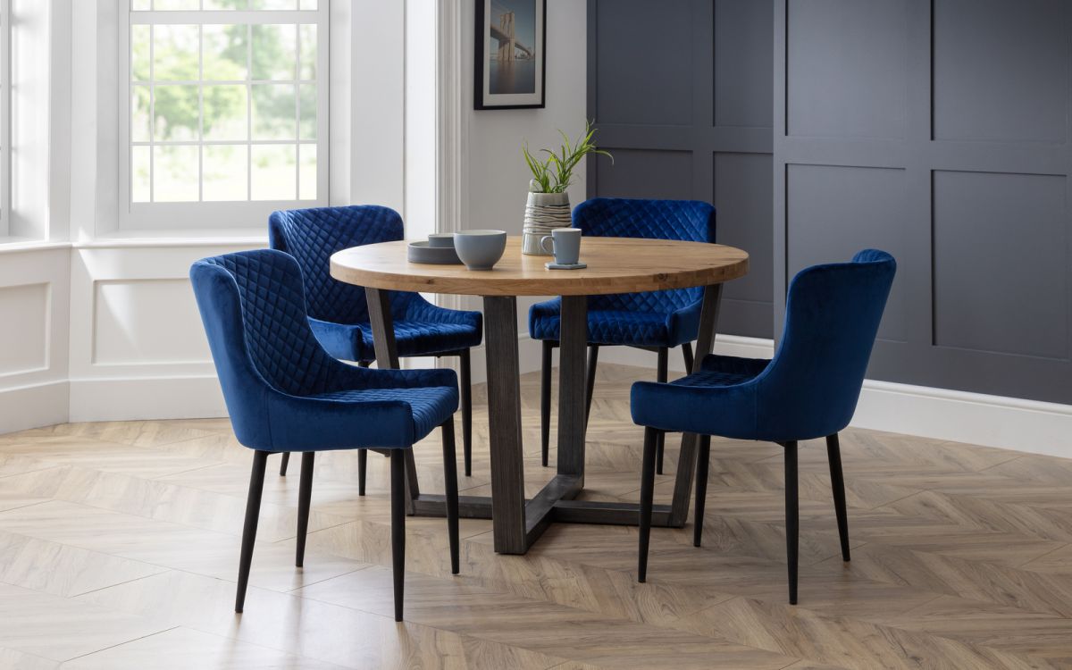 Luxe Pair of Velvet Dining Chairs