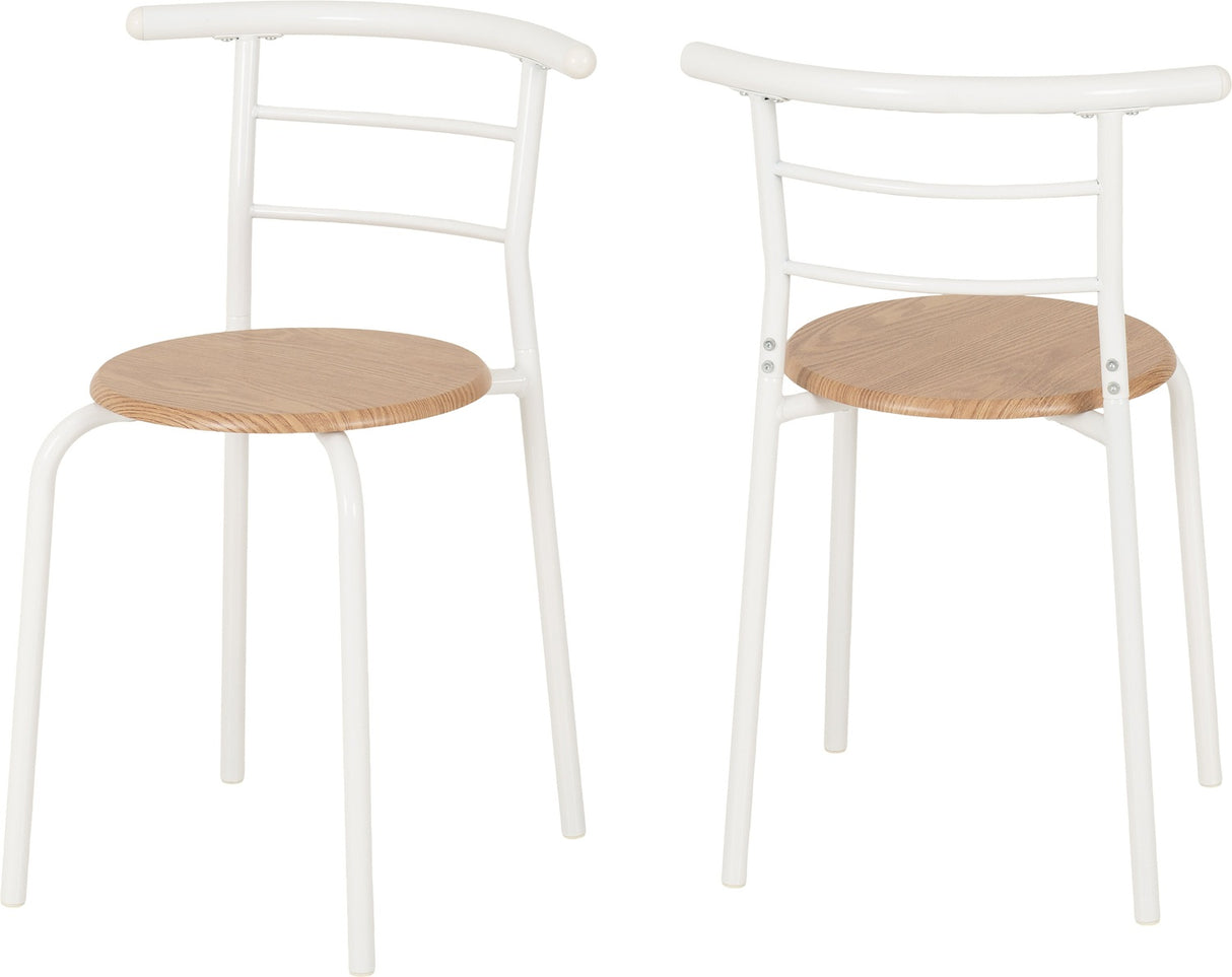 Derry Compact Dining Set with 2 Chairs - Small Kitchen Table Set