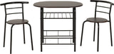 Space saving dining table and chairs for small kitchens