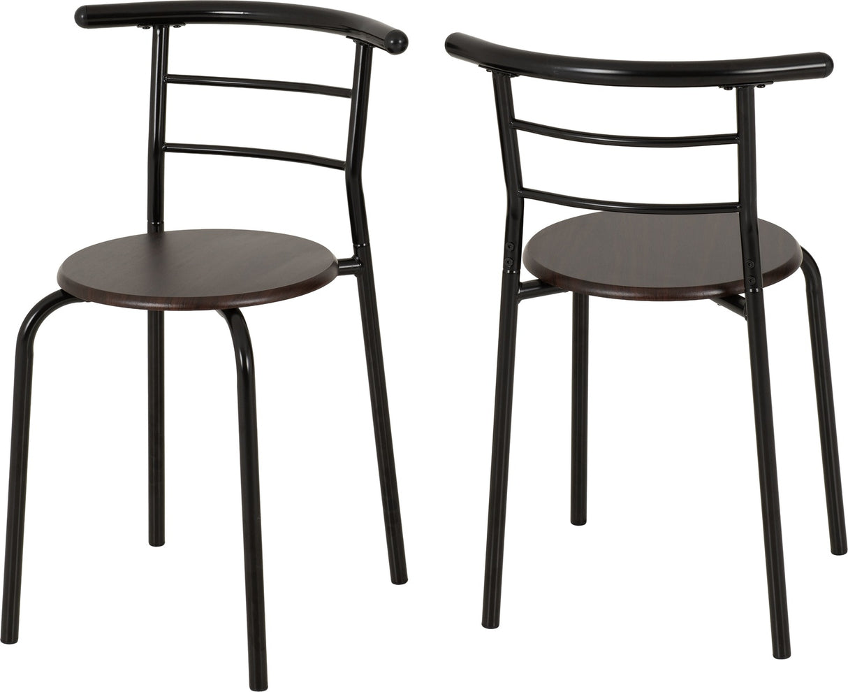 Derry Compact Dining Set with 2 Chairs - Small Kitchen Table Set