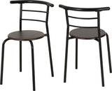 Derry Compact Dining Set with 2 Chairs - Small Kitchen Table Set