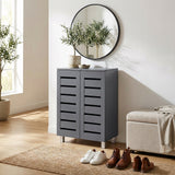 Euston Modern 2 Door Shoe Storage Cabinet