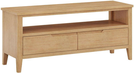 Hudson 2 Drawer Open Shelf TV Unit