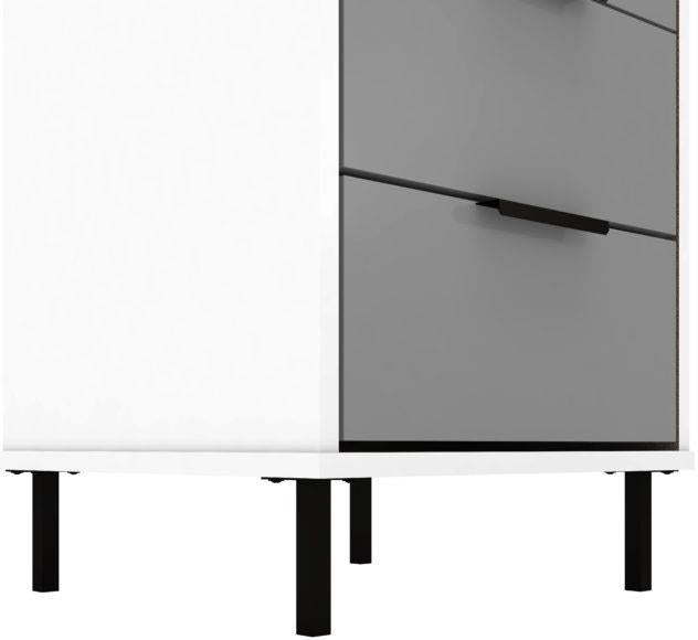 Madrid 3 Drawer Bedside Table