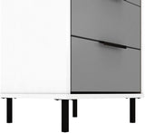Madrid 3 Drawer Bedside Table