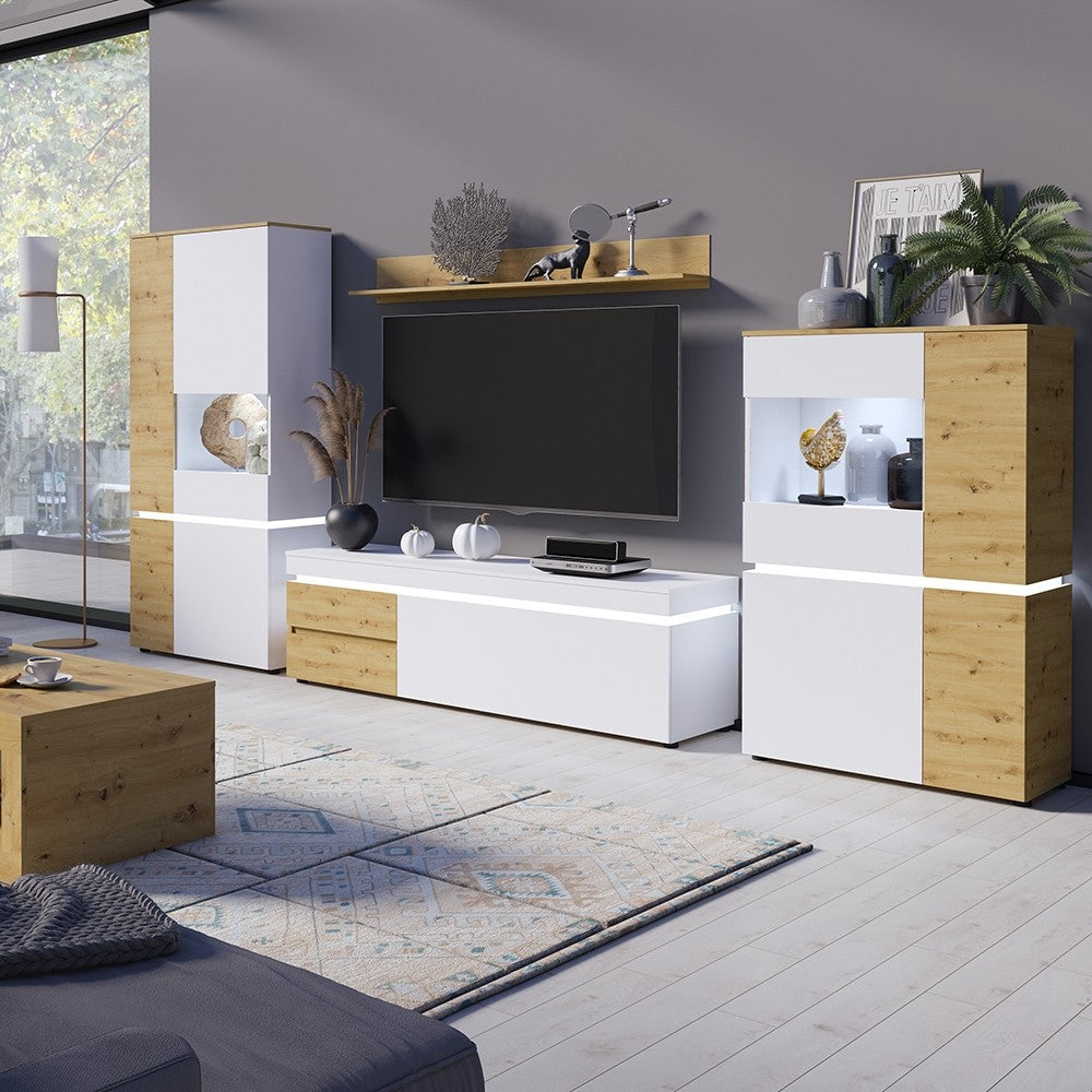 Luci TV Unit (1 Door 2 Drawer 180cm) (including LED lighting)