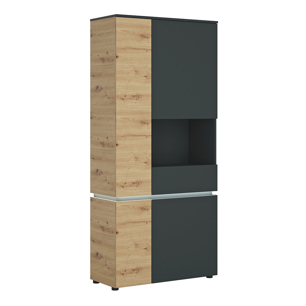 Luci 4 Door Tall Display Cabinet RH (including LED lighting)