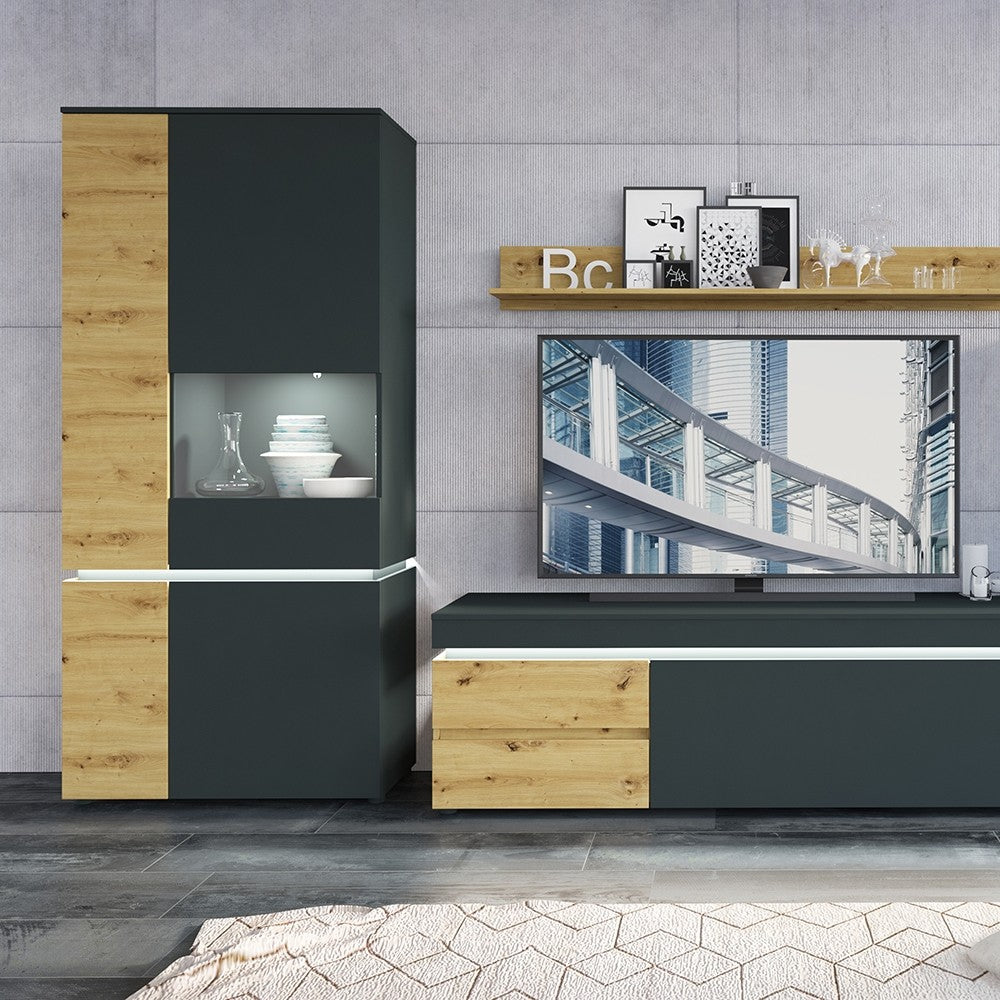 Luci TV Unit (1 Door 2 Drawer 180cm) (including LED lighting)