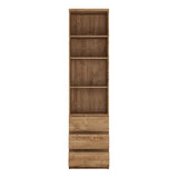 Fribo Tall Narrow 3 Drawer Bookcase