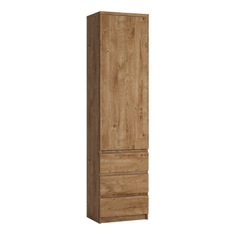 Fribo Tall Narrow Cupboard (1 Door, 3 Drawers)