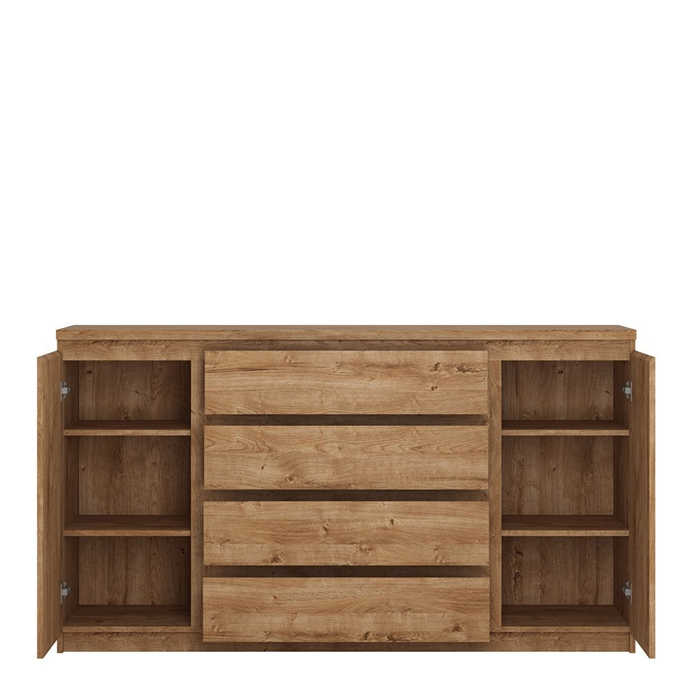 Fribo Wide Sideboard with 2 Doors and 4 Drawers