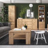 Fribo 3 Door Sideboard with Glazed Centre