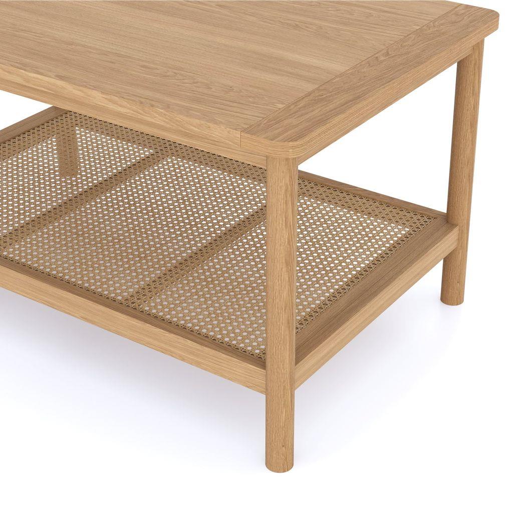 Cypress Open Shelf Rattan Coffee Table