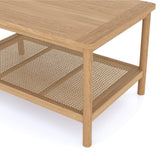 Cypress Open Shelf Rattan Coffee Table