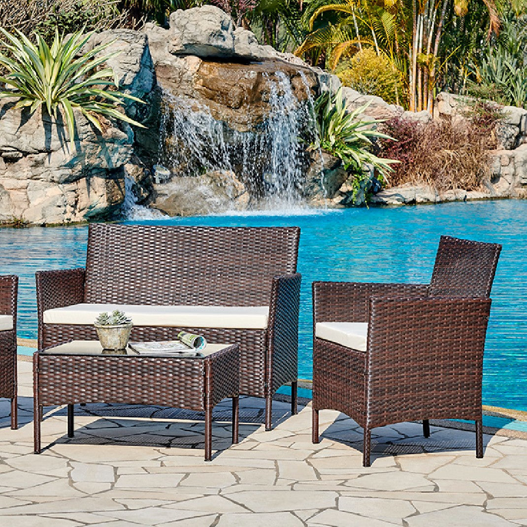 Newport Dark Grey 4 Piece Garden Set