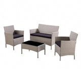 Newport Dark Grey 4 Piece Garden Set