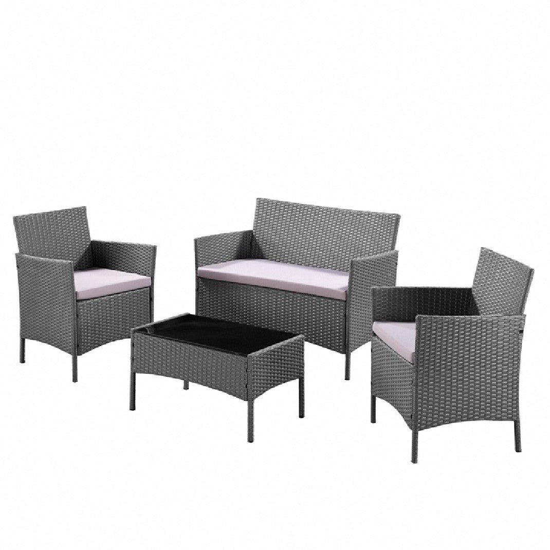 Newport Dark Grey 4 Piece Garden Set