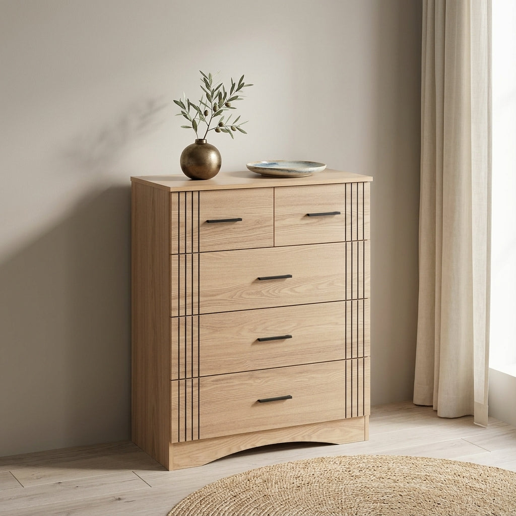 Tessa 3+2 Drawer Chest of Drawers