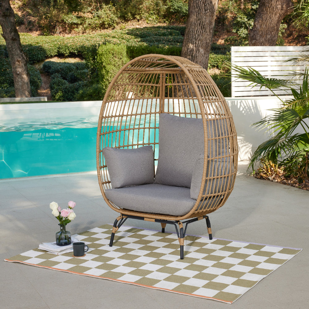 Antalya PE Rattan Egg Garden Chair