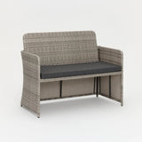 Trinity 5 Piece Rattan Cube Garden Dining Set with Cover