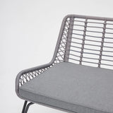 Pampas 4 Piece Rattan Garden Lounge Set with Cover