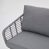Erica 3 Piece L Shape Sofa Rattan Garden Set with Cover