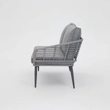 Cole Rattan Corner Sofa and Coffee Table Lounge Set with Cover