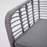 Cole Rattan Corner Sofa and Coffee Table Lounge Set with Cover