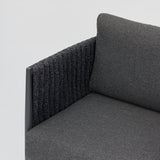 Serena Rattan Rope Corner Sofa and Rising Table Garden Set with Cover