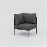 Serena Rattan Rope Corner Sofa and Rising Table Garden Set with Cover