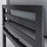 Faro U-Shape Modular Sofa and Rising Table with Cover
