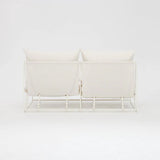 Marina Steel Garden Loveseat Sofa with Cushions and Cover